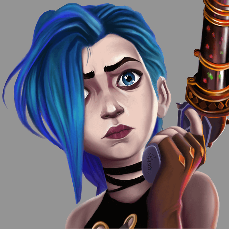 Jinx di Arcane – League of Legends Fanart